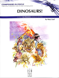 Dinosaurs! piano sheet music cover Thumbnail